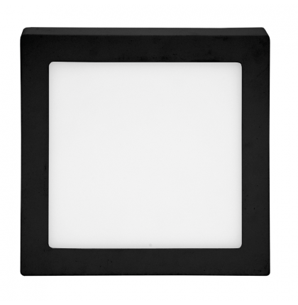 LED přisazené svítidlo CSQ - 12W, 3000 - 6000K, 960Lm, hranaté, černé